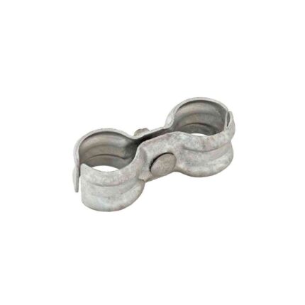 Galvanized fixed fencing coupler joining fence tubes – Unifastener UAE