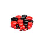 PVC Thread Bar End Caps Red / Black - Image 3