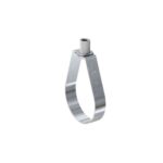 Galvanized sprinkler pipe clamp on threaded rod – fire protection UAE