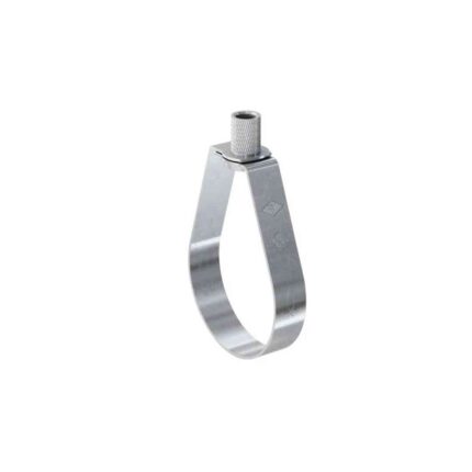 Galvanized sprinkler pipe clamp on threaded rod – fire protection UAE